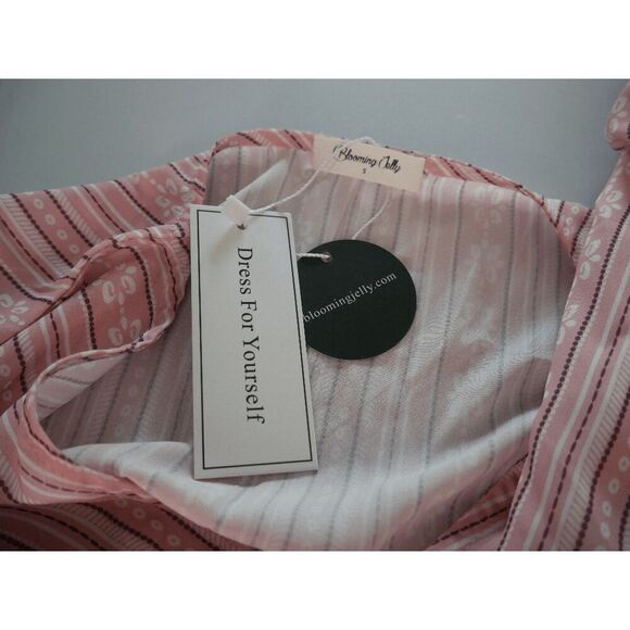 Blooming Jelly Women's Pink Asymmetrical Maxi Dress Size S - Picture 8 of 8